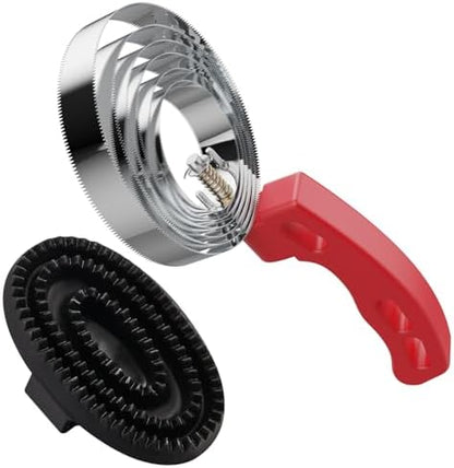 Curry Comb Kit, 6 Ring Curry Comb & Rubber Brush by Youven