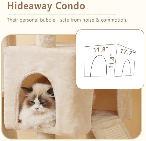 Heybly 64.2" Heavy-Duty Cat Tree - Image 6