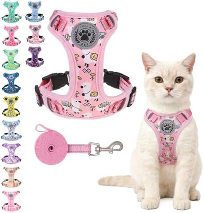 BEAUTYZOO Cat Harness and Leash Set, Escape Proof and Adjustable by BEAUTYZOO