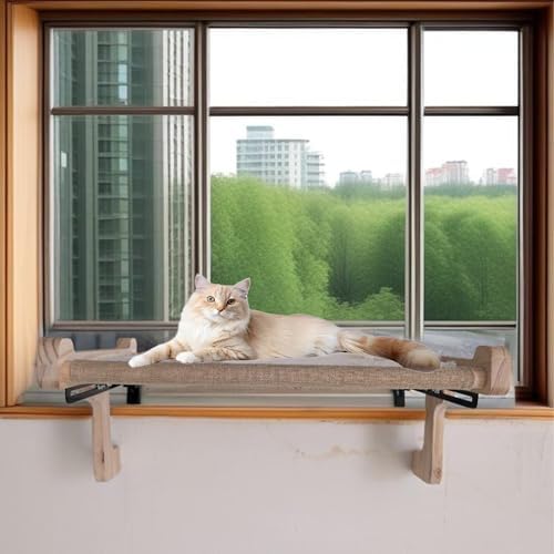 Cat Window Perch, No Suction Cup Cat Window Bed & Hammock, Adjustable 40lbs - Image 6