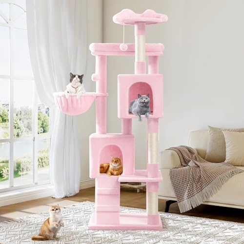 Allewie 64 Inches Multi-Level Cat Tree Tower - Image 2