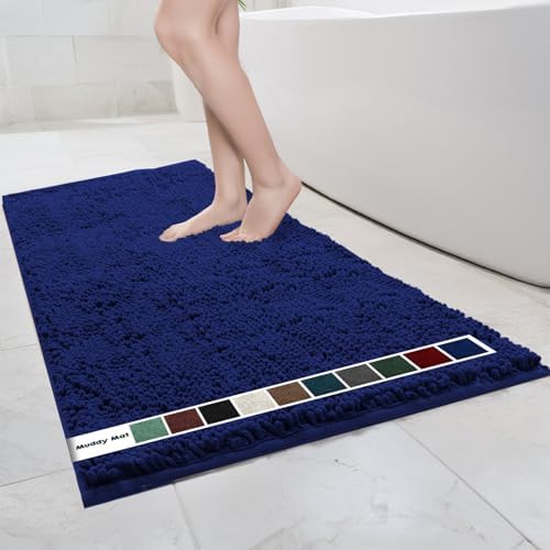 Muddy Mat® | Chenille Bathroom Rugs Quick Dry Microfiber Mats Non Slip Washable by MuddyMat%C2%AE