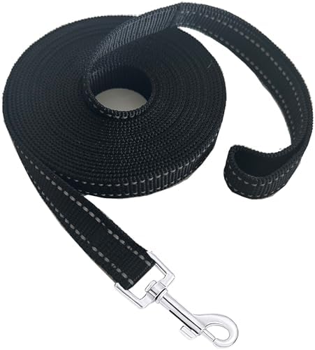 Nylon Training Dog Leash for Small Medium Dogs, 15ft 20ft 30ft 50ft 100ft by FancyCorgi