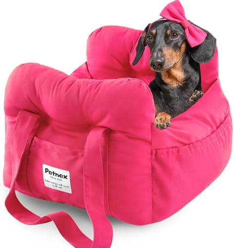 Dog Car Seat for Small Dogs, Portable Puppy Car Seat of Easy Installation by Petnex