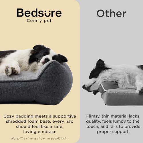 Bedsure SupportMax® Extra Thick Orthopedic Dog Beds Large Sized Dog - Image 3
