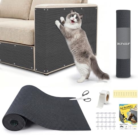 Cat Scratch Furniture Protector: 39.3"x15.8" High Self-Adhesive by Finvizo