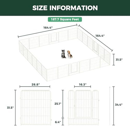 FXW Rollick Dog Playpen, Yard & RV Camping, 24 Panels - Image 6