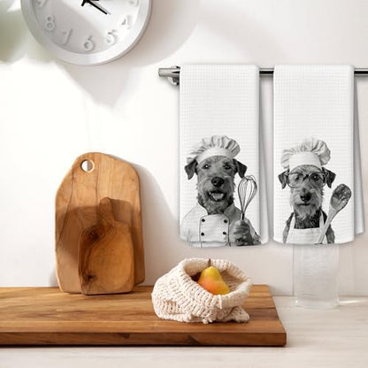 Dog Kitchen Towels Decor Set of 2 - Image 2