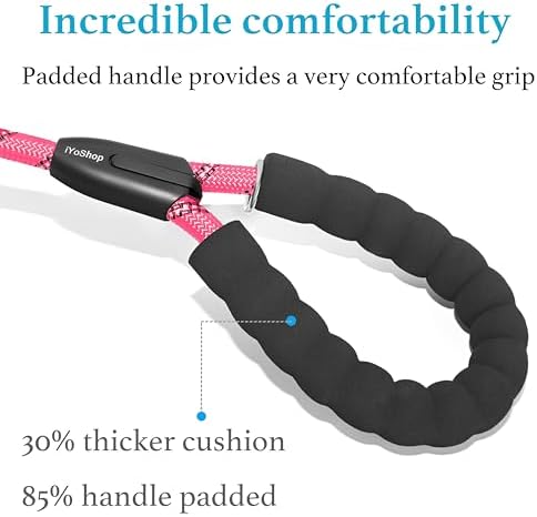 iYoShop Double Dog Leash, 360° Swivel, No Tangle, 25-150 lbs - Image 4
