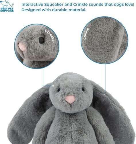 Best Pet Supplies Bunny Buddy Squeaky Plush Dog Toy - Image 4