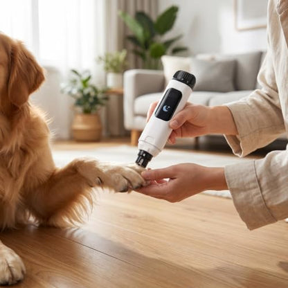 Pssopp Pet Nail Grinder, 6 Speed Rechargeable LCD Display - Image 6