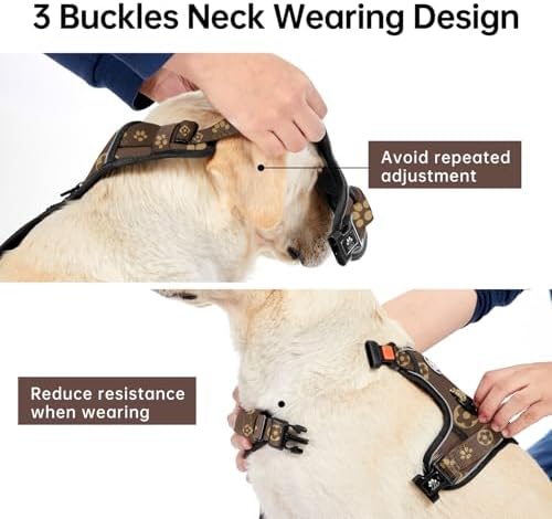 IVY&LANE No Pull Dog Harness for Medium Dogs, Reflective Dog Vest Harness - Image 3