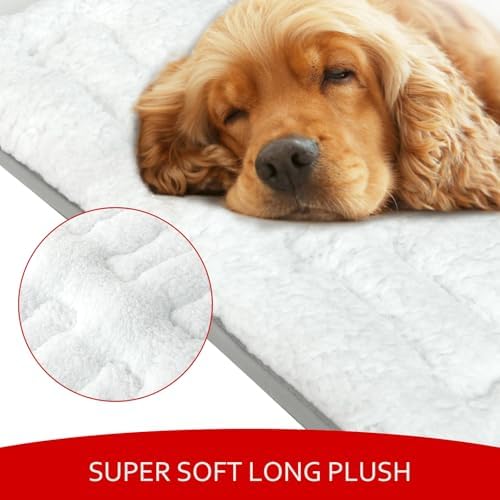 Dog Bed Crate Mat, Soft Plush Dog Bed Pad - Image 2
