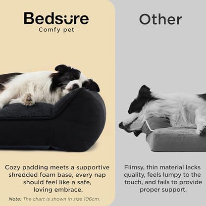 Bedsure SupportMax® Extra Thick Orthopedic XL Dog Beds Large Sized Dog - Image 3