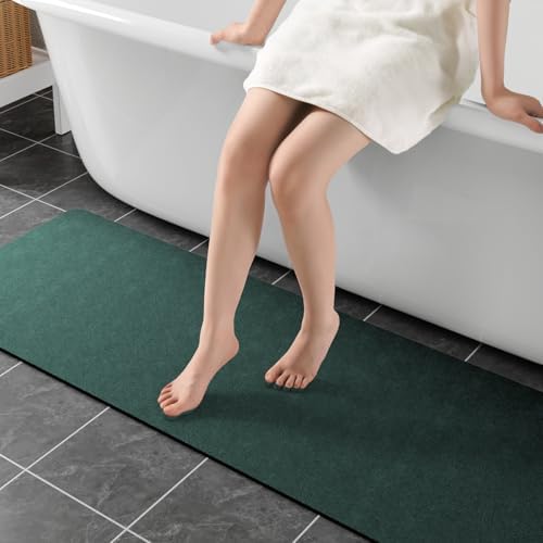 Extra Long Bath Rugs 59x17-Diatomaceous Earth Bath Mats by Earcu