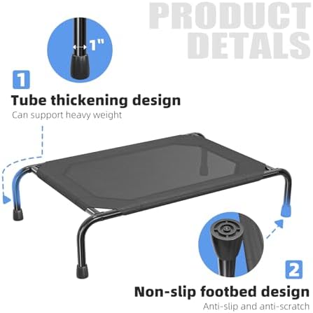 Simple Trending Raised Dog Bed for Small Dogs, Elevated Dog Cot - Image 6