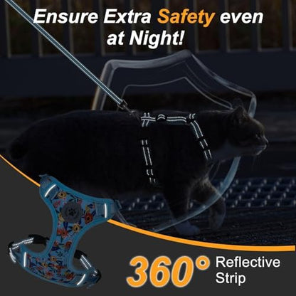 BEAUTYZOO Cat Harness and Leash Set, Escape Proof and Adjustable - Image 5