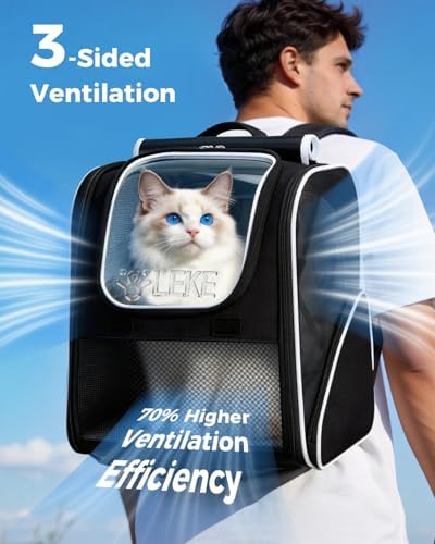 Lekereise Expandable Cat Backpack Carrier - Image 2