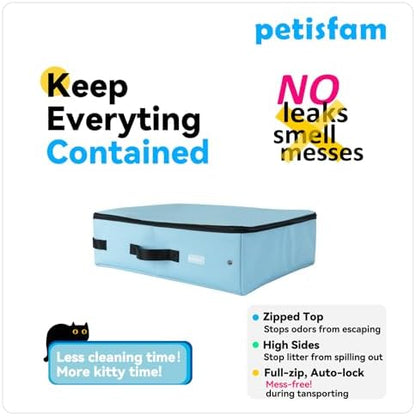 Portable Travel Cat Litter Box for Medium Cats and Kitty - Image 4