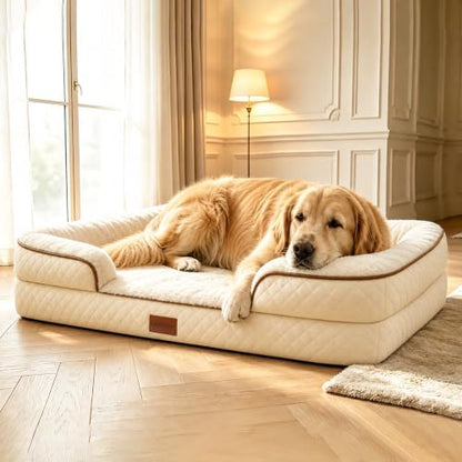 Large Dog Sofa Bed with Reusable Potty Pad by FollowUs