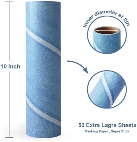 Leo 10-Inch Wide Lint Roller Refills, 3 Rolls - Image 2