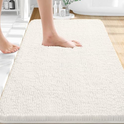 OLANLY Bathroom Rugs 35x24, Extra Soft Absorbent Chenille Bath Rugs by OLANLY