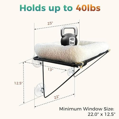 Cat Window Perch, Cordless Cat Hammock Window Seat - Image 2