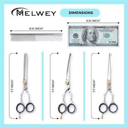 Left Handed Pet Grooming Scissors Kit - Image 5