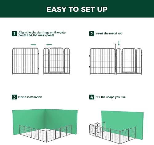 FXW Aster Dog Playpen Designed for Yard, 8 Panels - Image 6