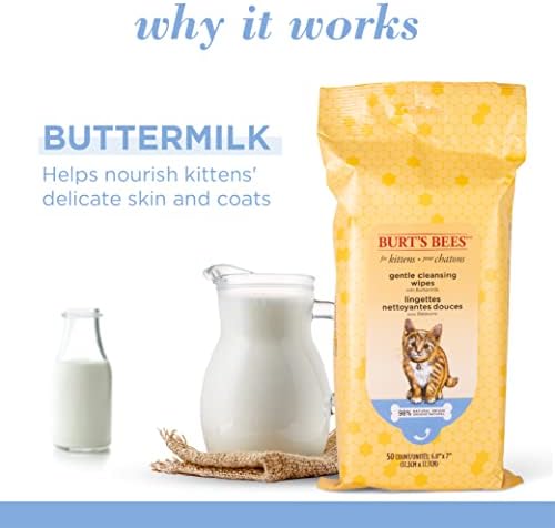 Burts Bees for Pets Kitten Grooming Wipes - Image 3