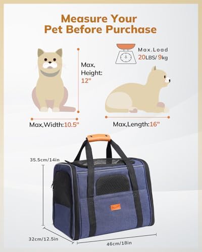 Morpilot Cat Carrier Soft for Large Medium Cats and Puppy up to 20lbs - Image 5