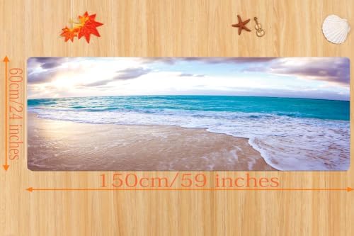 Memory Foam Bath Rug Flannel Absorbing Water Floor Mat 59x24 in - Image 2