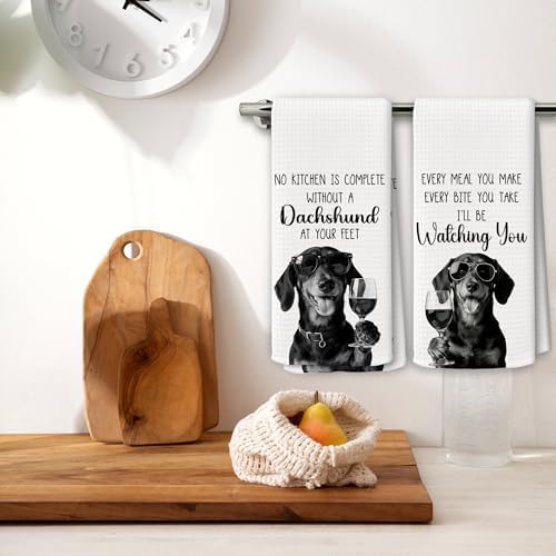Dog Kitchen Towels Decor Set of 2 - Image 2