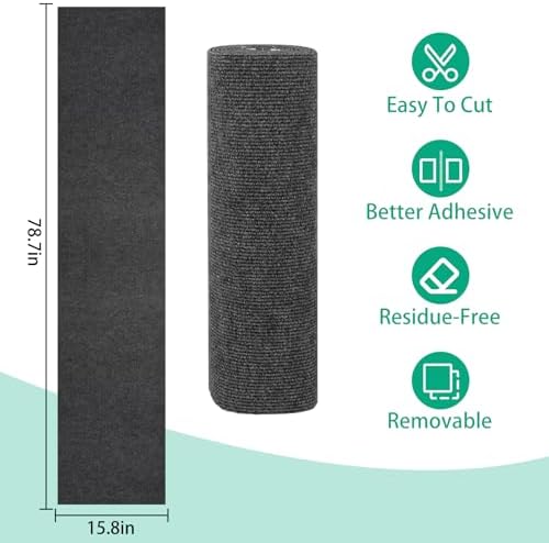 Cat Scratch Couch Furniture Protector, Trimmable Self-Adhesive Cat Scratch - Image 2
