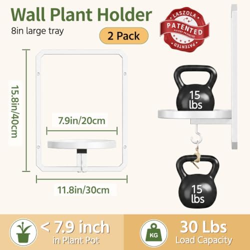 LASZOLA Plant Picture Frame Holder Shelf Wall - Image 2