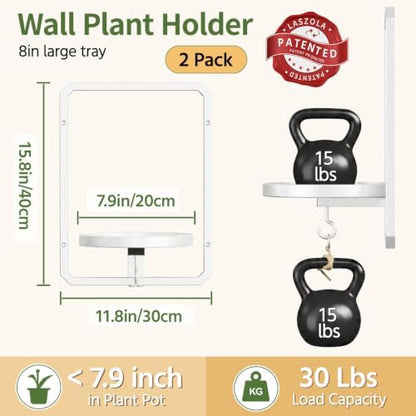LASZOLA Plant Picture Frame Holder Shelf Wall - Image 2