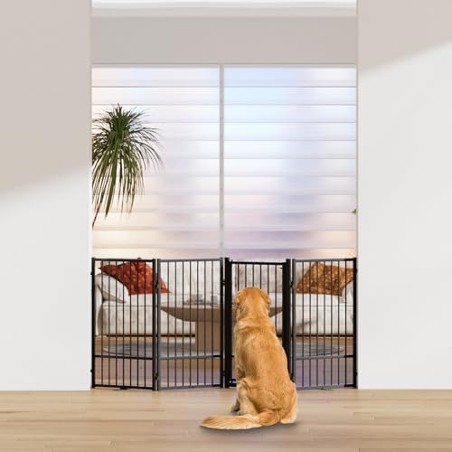 SNUOWU Full Metal Freestanding Dog Gate - Image 7