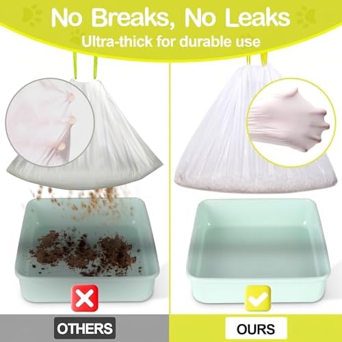 XUEPETT 24 Pack Jumbo Cat Litter Box Liners - Image 3