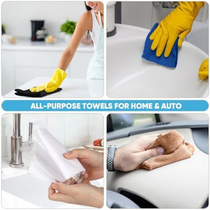 AIDEA Microfiber Cleaning Cloth 330 Sheets 6 Roll, Cleaning Rags 11×9" - Image 5