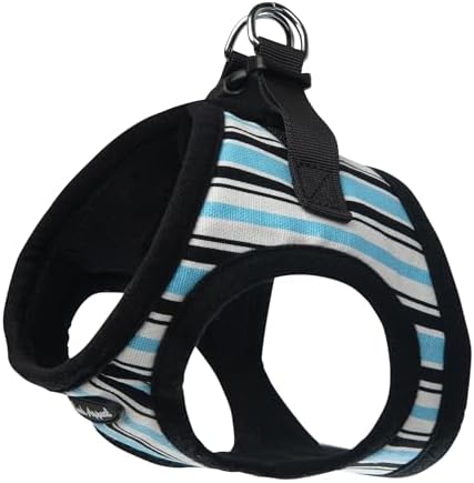Bark Appeal Blue Stripe Step-in Dog Harness by BarkAppeal