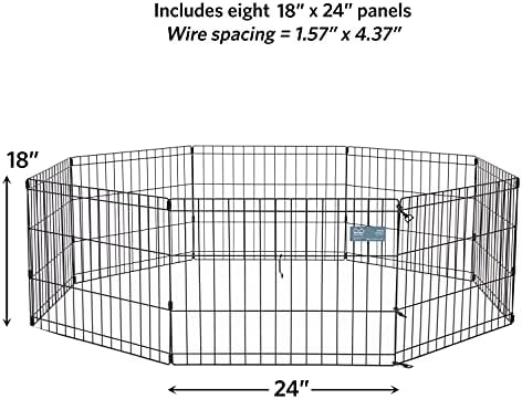 MidWest 18-Inch Exercise Pen, No Door, 16 Sq Ft Play Area - Image 4