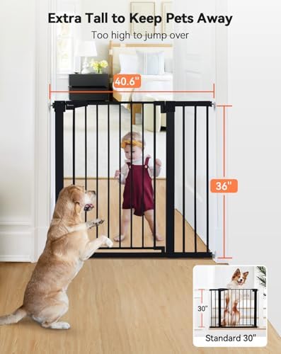 COMOMY 36" Extra Tall Baby Gate - Image 2