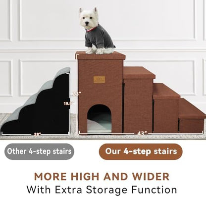 Zerbuger Dog Stairs with Storage - Image 6