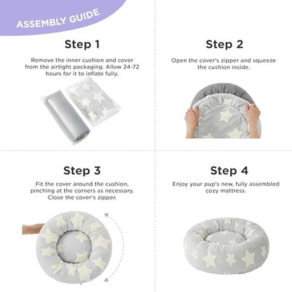 LE SURE Shown on TV Jacquard Donut Dog Beds Medium Sized Dog - Image 6