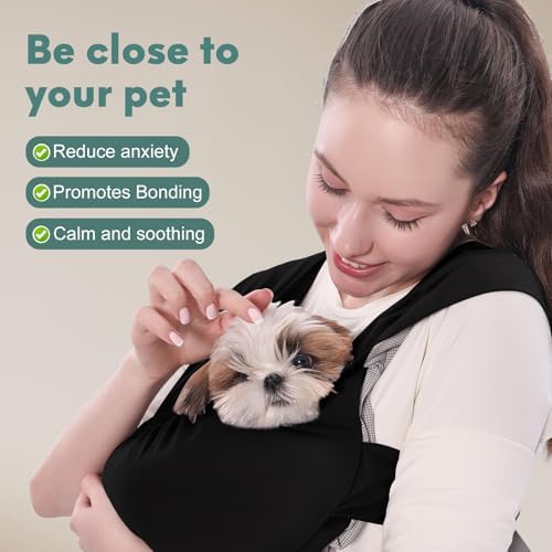 Supet Dog Sling Carrier for Small Pet, Adjustable Hands Free Front Backpack - Image 4
