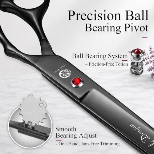 Purple Dragon Dog Grooming Scissors Set - Image 4