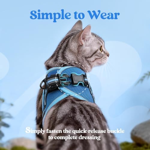 rabbitgoo Cat Harness and Leash Set, Step-in Soft Vest - Image 4