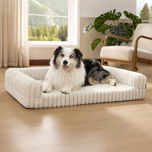 Bedsure ComfyFleece® Memory Foam Orthopedic XL Dog Bed by BEDSURE