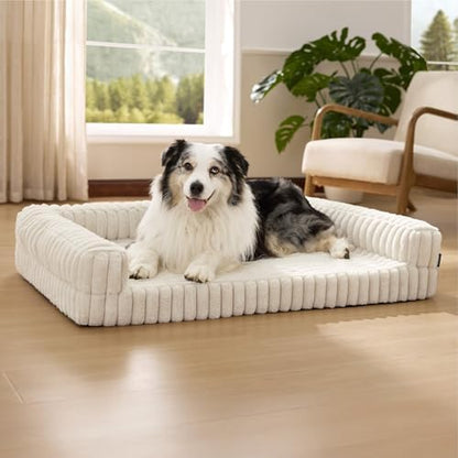 Bedsure ComfyFleece® Memory Foam Orthopedic XL Dog Bed by BEDSURE