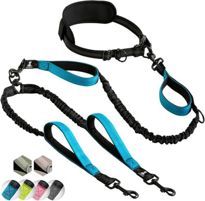 SparklyPets Hands Free Dual Dog Leash, Medium & Large by SparklyPets